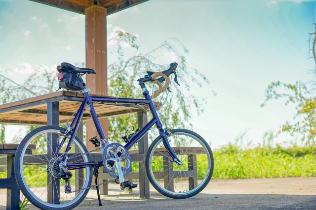 アイテムを装備している自転車の画像