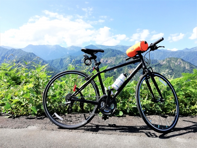 アイテムを装備している自転車の画像