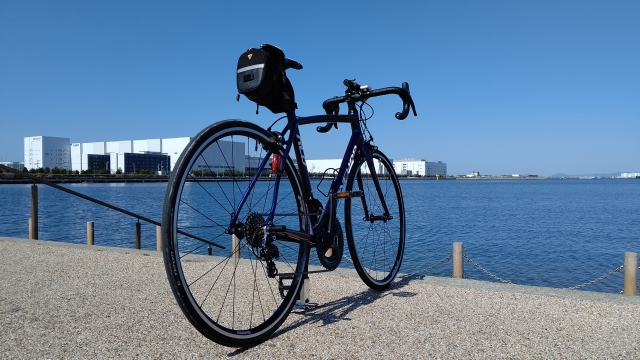 アイテムを装備している自転車の画像
