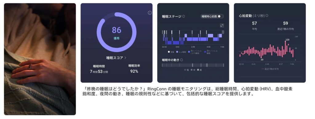 RingConnのアプリの管理画像
