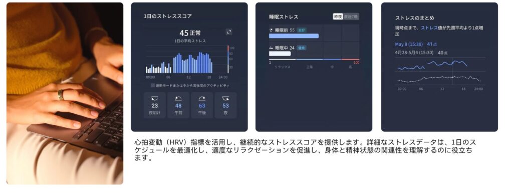 RingConnのアプリの管理画像