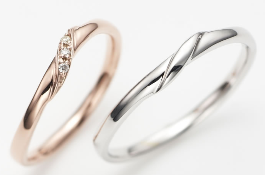 Lovers&Ring Truelove ピンクゴールド&ホワイトゴールド ペアリング LR-LSR0655DPK-WGの写真