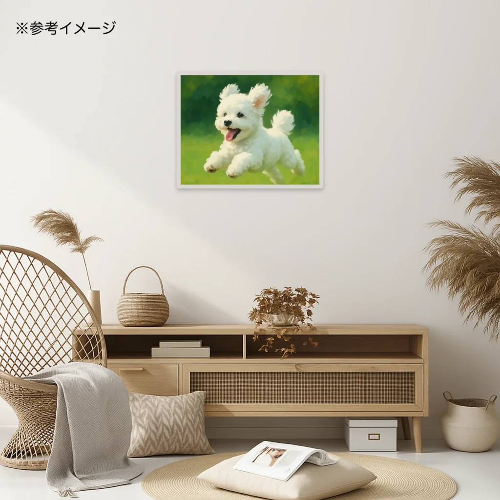 ペイントユアーズの絵画をインテリアにしている画像
