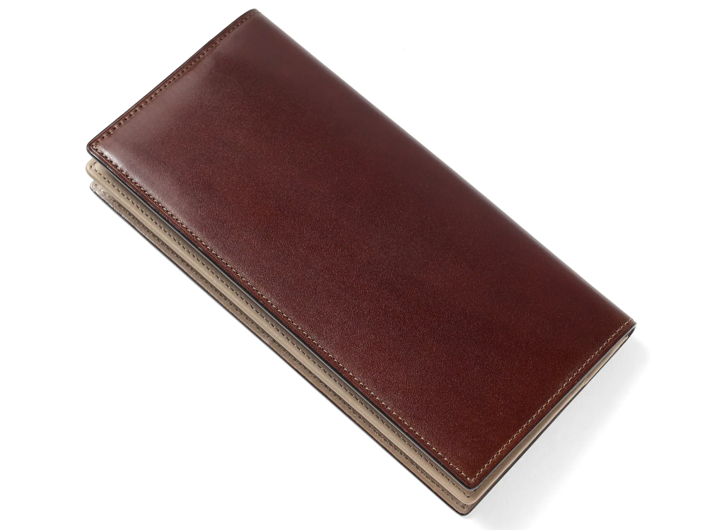 フォールII オイルコードバン かぶせ長財布の写真