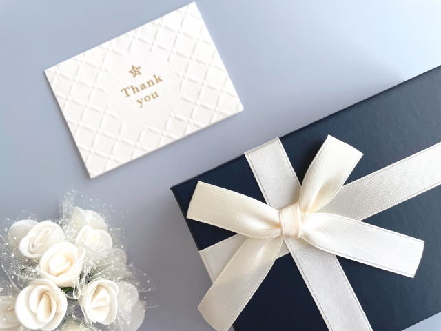 メッセージ付きギフトの写真