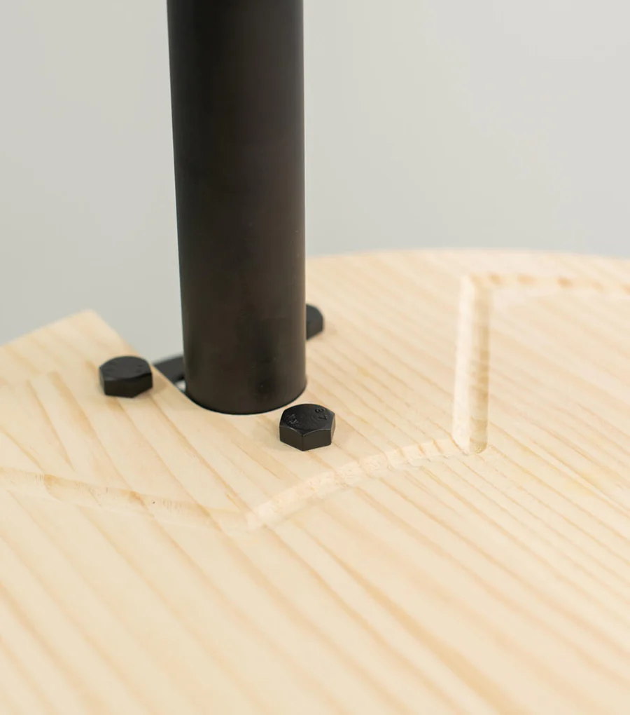 【天井高210cm~240cm対応】突っ張りキャットタワー 猫ポール（アイアン・ブラック）の写真